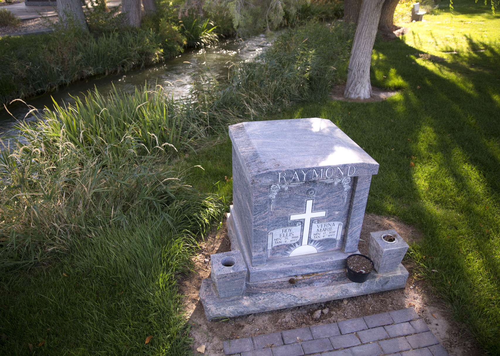 Coulee in the cemetery